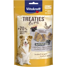 Ласощі для собак Vitakraft Treaties Bits Superfood з чорною бузиною 100 г (4008239398093)