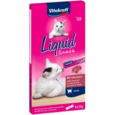 Ласощі для котів Vitakraft Liquid Snack з печінкою та біотином 6 шт (4008239580665)