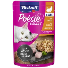 Влажный корм для кошек Vitakraft Poesie с индейкой в желе 85 г (4008239597922)