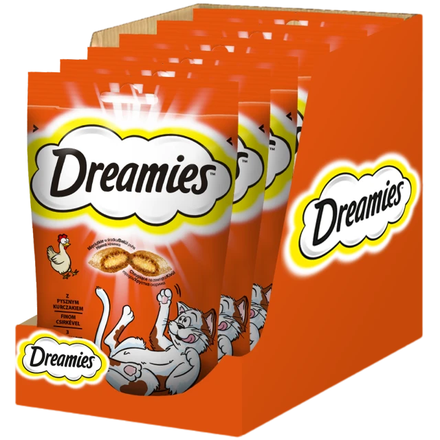 Лакомство для кошек Dreamies с курицей 60 г (4008429037894)