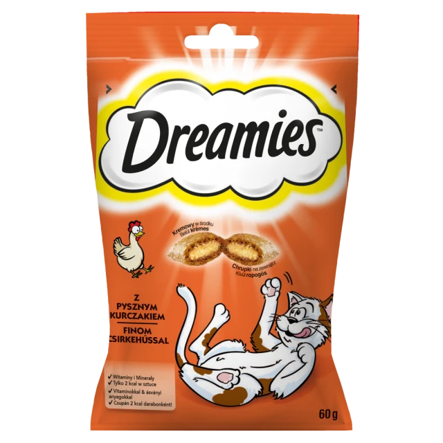 Лакомство для кошек Dreamies с курицей 60 г (4008429037894)