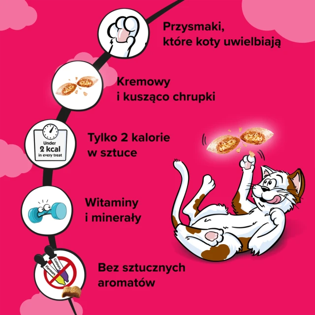 Ласощі для котів Dreamies з яловичиною 60 г (4008429037948)