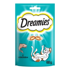 Ласощі для котів Dreamies з лососем 60 г (4008429037962)