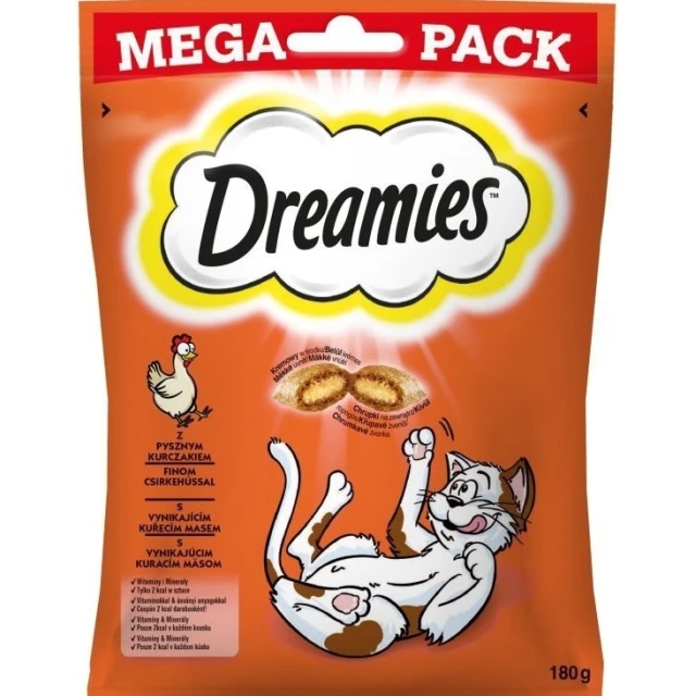 Ласощі для котів Dreamies з куркою 180 г (4008429092008)