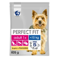 Сухий корм для собак малих порід Perfect Fit Pedigree Adult 1+ з куркою 825 г (4008429092268)