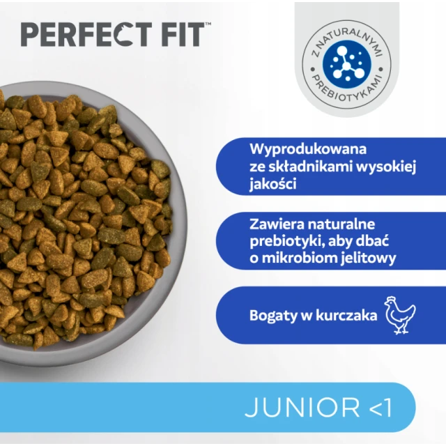 Сухий корм для кошенят Perfect Fit Junior з куркою 7 кг (4008429159398)