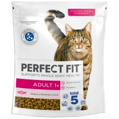 Сухий корм для котів Perfect Fit Adult 1+ з лососем 750 г (4008429159640)