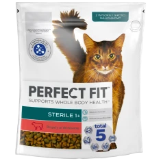 Сухий корм для котів Perfect Fit Sterile 1+ з яловичиною 750 г (4008429160295)