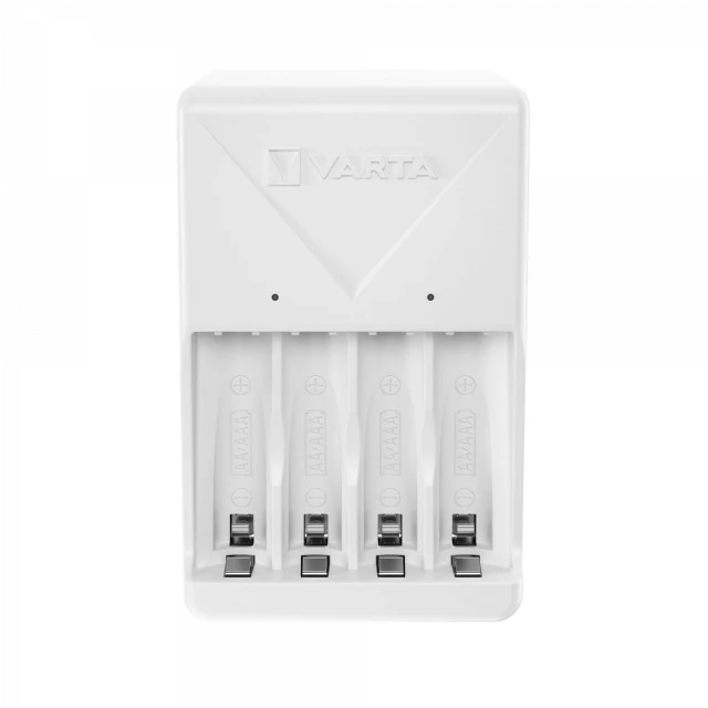 Зарядний пристрій Varta Plug Charger + 4x R6 (AA) 2100mAh (4008496054602)