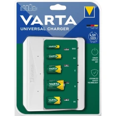 Зарядний пристрій Varta Universal Charger 57658 9V/R14/R20 (4008496054671)