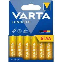 Батарейка Varta LR06 Longlife 1.5V AA 6шт. (BAT0242)
