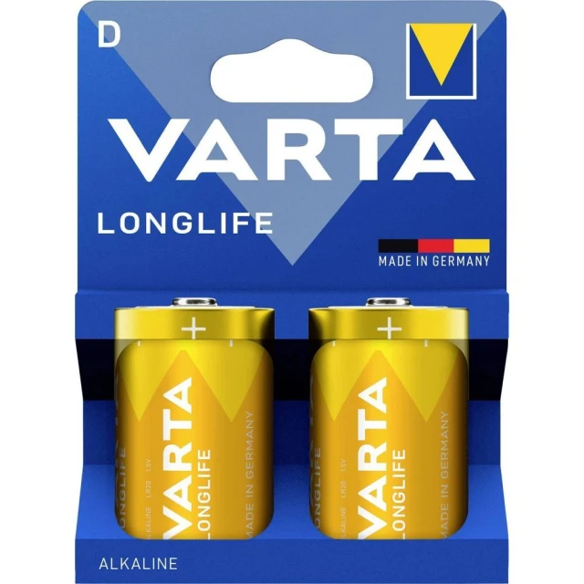 Батарейка Varta LR20 Longlife 1.5V D 2шт. (BAT0244)