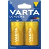 Батарейка Varta LR20 Longlife 1.5V D 2шт. (BAT0244)