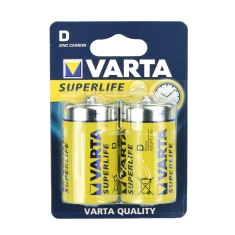 Батарейка Varta R20 Superlife 1.5V D 2шт. (BAT0249)