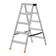 Драбина двостороння Krause Dopplo 2x5 сходинок (4009199120410)