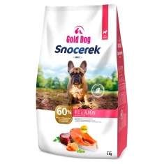 Сухой корм для собак GOLD DOG Snocerek Adult с говядиной и лососем 5 кг (4011290430091)