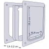Дверцята для собак Trixie M-XL 39x45 см (4011905038797)