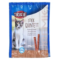 Ласощі для котів Trixie Premio Stick Quintett з ягням та індичкою 5 шт x 5 г (4011905427232)
