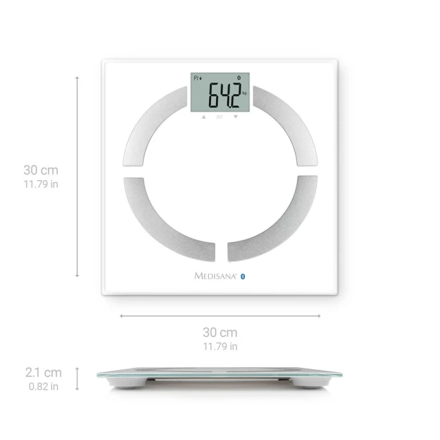 Ваги підлогові Medisana BS 444 Bluetooth White (4015588404443)