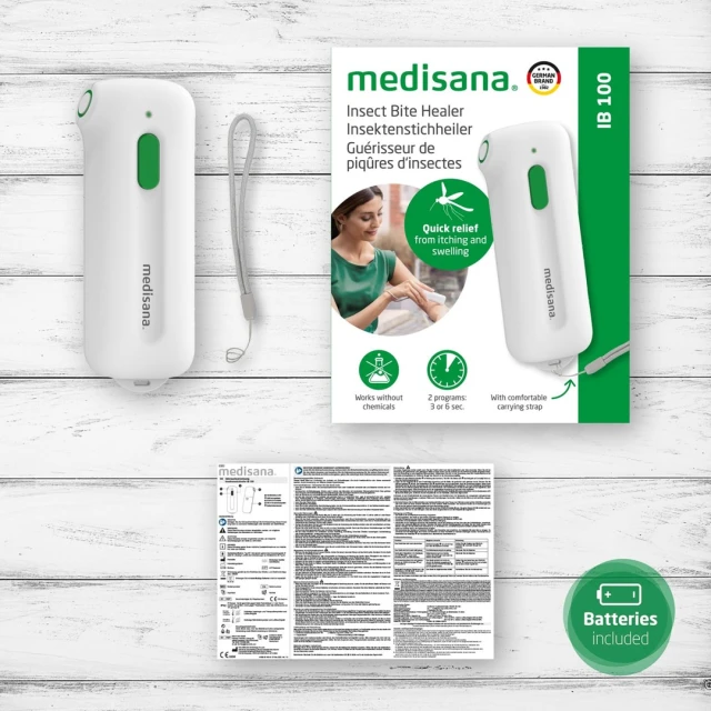 Пристрій від укусів комах Medisana IB 100 2 програми компактний (4015588410505)