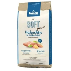 Сухий корм для цуценят BOSCH Soft Junior з куркою і бататом 12,5 кг (4015598014557)