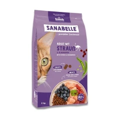 Сухий корм для котів BOSCH Sanabelle Adult зі страусом 2 кг (4015598025799)