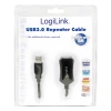 Подовжувач LogiLink USB-A male — USB-A female 5 м Black (4016032183839)