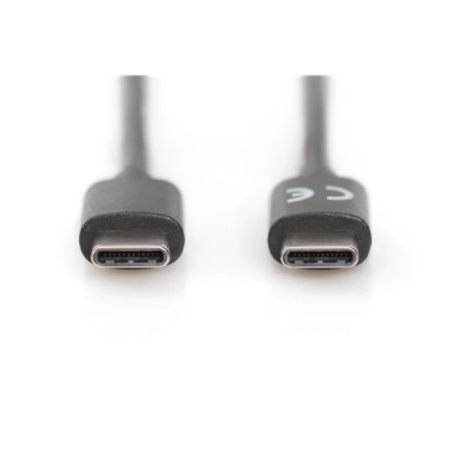 Кабель Digitus AK-300138-018-S USB-C 2.0 M/M 1,8 м Black (4016032368946)