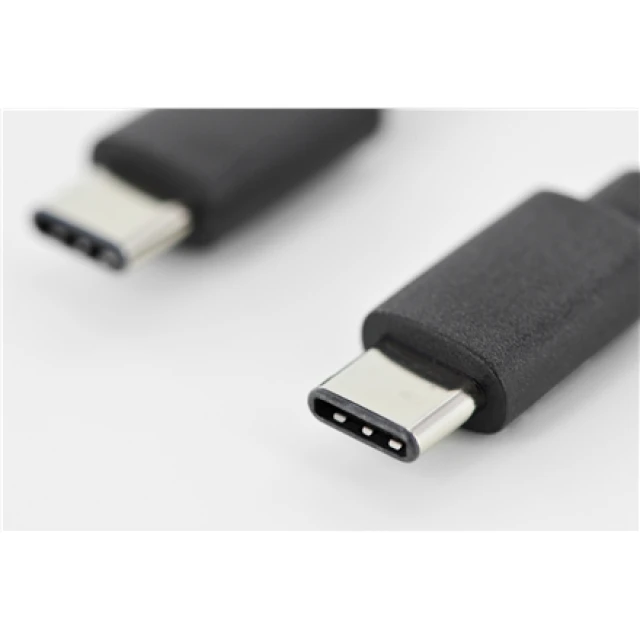 Кабель Digitus AK-300138-018-S USB-C 2.0 M/M 1,8 м Black (4016032368946)