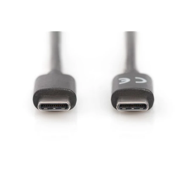 Кабель Digitus AK-300138-018-S USB-C 2.0 M/M 1,8 м Black (4016032368946)