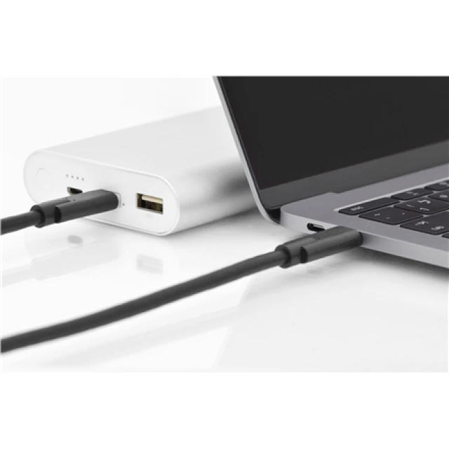 Кабель Digitus AK-300139-010-S USB-C 3.1 Gen 2 M/M 1 м Black (4016032426011)