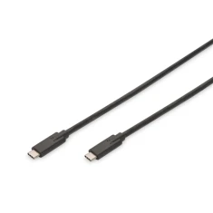 Кабель Digitus AK-300139-010-S USB-C 3.1 Gen 2 M/M 1 м Black (4016032426011)