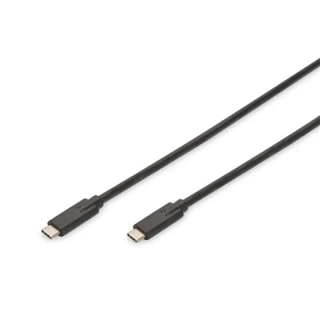 Кабель Digitus AK-300139-010-S USB-C 3.1 Gen 2 M/M 1 м Black (4016032426011)