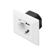 Розетка вбудована Digitus з USB-C та USB-A (4016032443223)