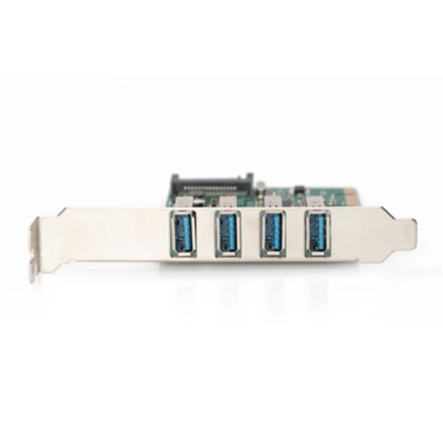 Адаптер Digitus DS-30221-1 USB 3.0 4 порти PCI Express 2.0 x1 (4016032448082)
