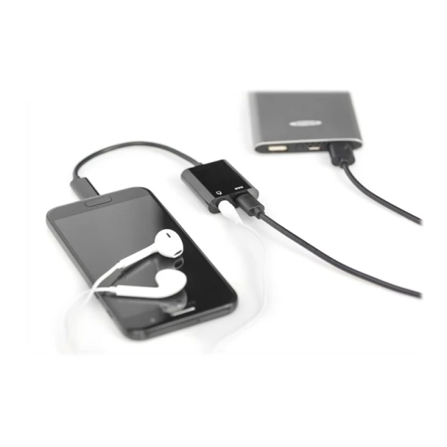 Адаптер Digitus AK-300400-002-S USB Type-C на USB Type-C з 3.5 мм аудіо (4016032451105)