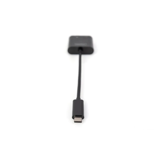 Мережевий адаптер Digitus USB-C Gigabit Ethernet з Power Delivery Black (4016032458043)