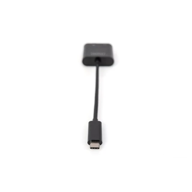Мережевий адаптер Digitus USB-C Gigabit Ethernet з Power Delivery Black (4016032458043)
