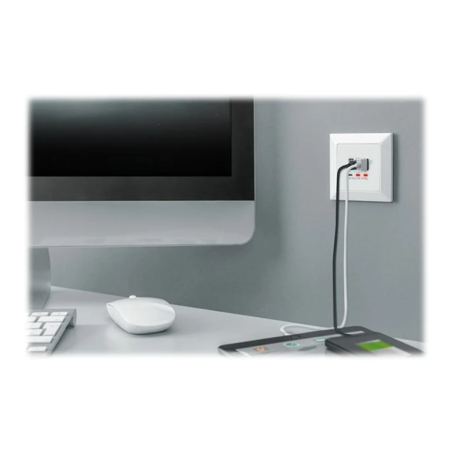 Розетка вбудована Digitus з USB-A та USB-C (4016032459842)