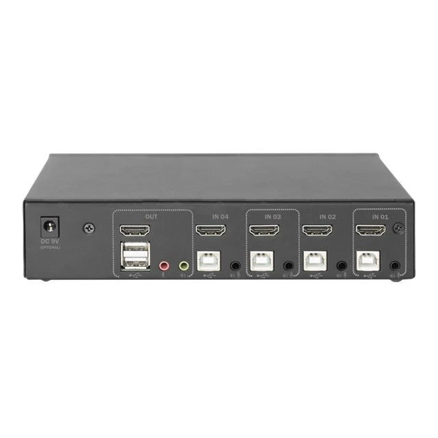 Перемикач Digitus KVM 4-портовий 4K HDMI (4016032468639)