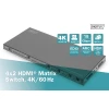 HDMI матричний комутатор Digitus DS-55509 4x2 4K 60Hz (4016032478966)