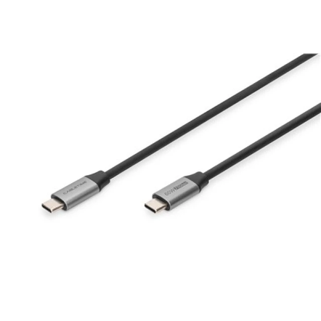 Кабель Digitus USB-C — USB-C 1 м Black DB-300220-010-S (4016032481164)