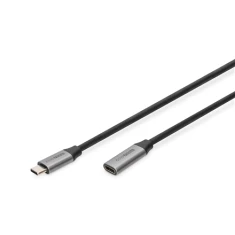 Подовжувач Digitus USB-C DB-300230-010-S 1 м Black (4016032481188)