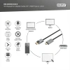 Кабель-адаптер Digitus DB-340202-018-S DisplayPort на HDMI Type A 4K 1.8 м Black (4016032481249)
