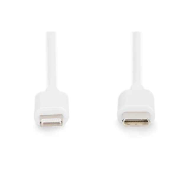 Кабель Digitus USB-C — Lightning 2 м White DB-600109-020-W (4016032481577)