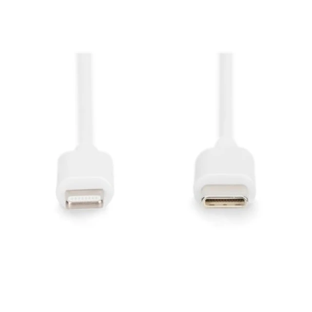 Кабель Digitus USB-C — Lightning 2 м White DB-600109-020-W (4016032481577)