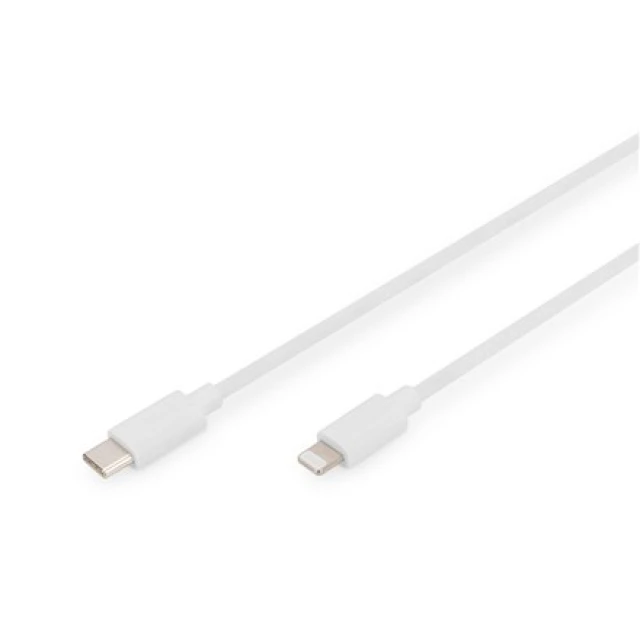 Кабель Digitus USB-C — Lightning 2 м White DB-600109-020-W (4016032481577)