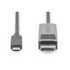 Кабель-адаптер Digitus DB-300334-020-S USB-C на DisplayPort 2 м Black (4016032483908)