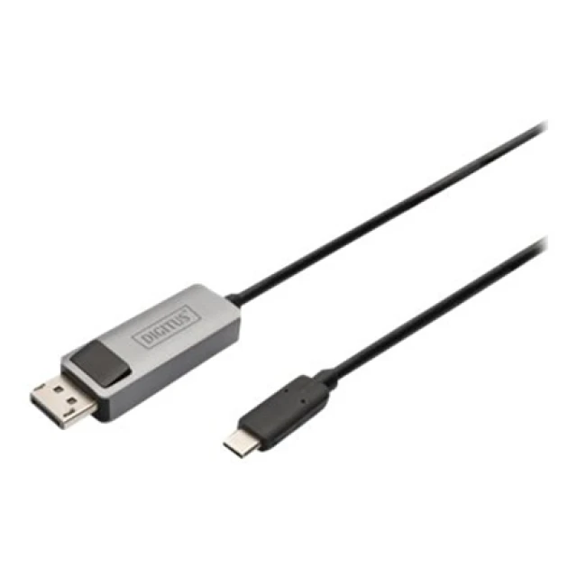 Кабель-адаптер Digitus DB-300334-020-S USB-C на DisplayPort 2 м Black (4016032483908)