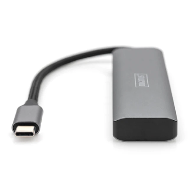 USB-хаб Digitus DA-70245 USB-C 4 порта 2x USB-A + 2x USB-C Gen2 (4016032485766)